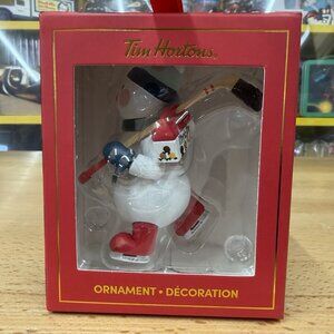 Tim Hortons Timbits Snowman 2023 Christmas Tree Decoration Hanging Ornament New